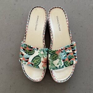 Donald J. Pliner Floral Print Slides